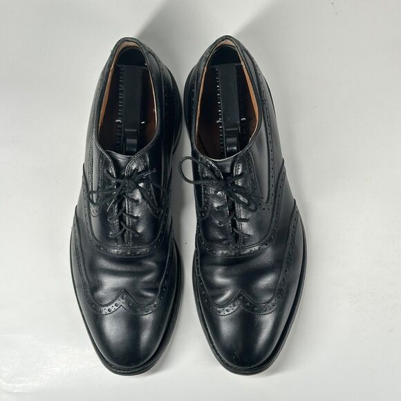 Allen Edmonds Men’s 10 D Birmingham Leather Oxford WingTip Dress Shoes Black main image 7